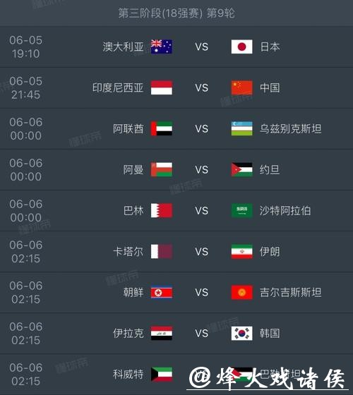 2026年世界杯赛程安排表完整版详情